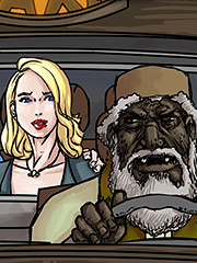 Look at my wife in the back - Pakistani taxi man takes my drunk wife by Illustrated interracial