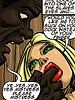 She looks into one of the slaves eyes - Manza by Illustrated interracial