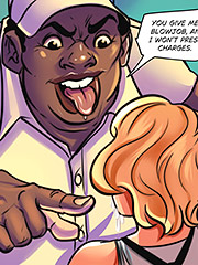 You give me a blowjob, and I won't press charges - The new white sissyboy in town by Michi