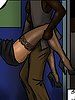 Sucking the blood from her wounds - Lust for the librarian by Illustrated interracial