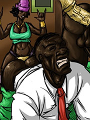 I slid my cock into Nikki's pussy - Black cuck by Illustrated interracial