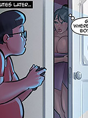 The big guy will take advantage of various situations to blackmail the voluptuous Japanese woman - Anacondas, My son's friend (Part 01) by welcomix (tufos)