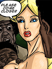 The other slaves now knew this young white woman wants this to happened - Manza by Illustrated interracial